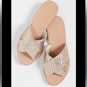 New in box Loeffler Randall champagne colored Women's Sandals, size 9.5.